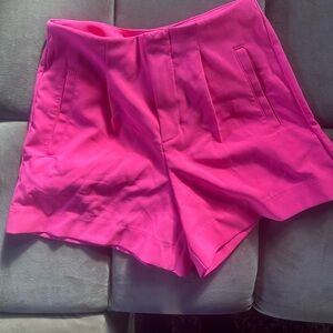 Hot pink shorts!